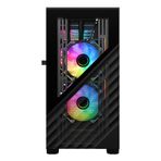 1stplayer DK D7 Siyah 750W 80+ 3x12 cm ARGB Fan 2x12 cm ARGB Reverse Fan Temperli Cam Metal Mesh Us Bilgisayar Kasası