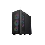 1stplayer FD5-M 600W 80+ ARGB 4x12 cm Fan Temperli Cam Mesh USB 3.0 Siyah M-Atx Kasa