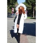 1tarz Toridas Günlük Kışlık Tam Boy Şişme Kadın Mont BT180BEYAZ2