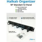 1u 19" Halkalı Kablo Organizer