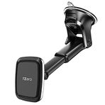 1Zero Manyetik telefon araba askısı, hızlı uzatma, teleskopik kol, eller serbest ön cam ön cam, cep telefonu tutucu, araba için, iPhone akıllı telefon ile uyumlu, yapışkan vantuz, 6 güçlü mıknatıs