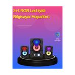 2.1 Kanal RGB LED Oyun Hoparlörü Subwoofer Destekli UCZZE1306BİLGİSAYARHOPARLÖRÜ-1