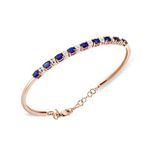2.10 Ct Pırlantalı Oval Rose Safir Bilezik