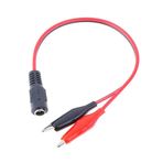2.1mm Adaptör Krokodil Kablo Standart DC Dişi Güç Kaynağı Timsah Çevirici Klips Prob 5V 12V Kırmızı Siyah DC 48V 1,5A