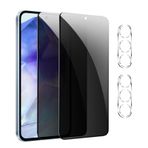 【2 + 2 adet】Samsung Galaxy A55 5G için görüş koruma folyosu, gizlilik zırhlı koruma camı, gözetleme önleyici folyo, anti spy koruyucu cam