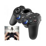 2.4ghz android telefon tablet tv usb kablosuz joystick oyun denetleyici kolu gamepad pc tv box ps3 - Siyah