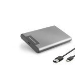 2.5 Inç Sata Hdd/Ssd Harici Disk Kutusu Usb 3.0 Type-C Rgb - Gümüş Hdx1782