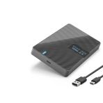 2.5 Inç Sata Hdd/Ssd Harici Disk Kutusu Usb 3.0 Type-C - Siyah Hdx1793