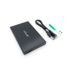 2.5-İnch Hard Disk (Hdd) Kutusu - Usb 3.0 Sata 4.8 Gbps - Fırçalanmış Alüminyum - Siyah