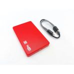 2.5-İnch Hard Disk (Hdd) Kutusu - Usb 3.0 Sata 4.8 Gbps - Plastik - Kırmızı