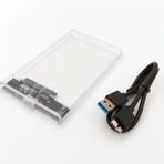2.5-inch Hard Disk (hdd) Kutusu - Usb 3.0 Sata 4.8 Gbps - Plastik - Şeffaf