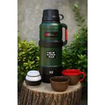2.5 Lt Travel Pot Termos - 48 Saat Sıcak Soğuk Koruma | Kamp Termosu( Renk Dergisiklik Gösterebilir) - Gri - 4 lt