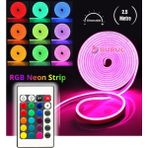 2.5 Metre 16 Renk Kumandalı Renk Değiştiren Rgb Neon LED Şerit Işık Seti SB-6560 - 2,5 m - Çok Renkli