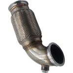 2.5 "v-Band Downpipe Düşük Profilli 90 Derece W / Flex Körük Araba Için Aşağı-Boru - körük borusu
