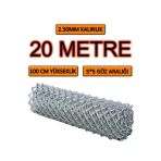 2.5Mm Kalınlık - 5X5 Göz - (1Mx20m) Tel Örgü Bahçe Teli Çit Teli Galvanizli Tel Örgü
