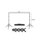 2.5x3 Metre fon Standı taşınabilir background stand Backdrop Stand ayarlanabilir demir tag