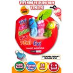 2 - 6 Yaş Eğitici Kuklalı Çocuk Kitabı - Titi Nini ve Bubu'nun Yeni Evi -Renkli Karton Masal -14 Sayfa