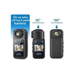 2.7k Mini Kamera Manyetik Tasarım 180° Döner Lens Ultra Hafif Spor Seyehat Aksiyon Kamerası Günlük - Beyaz