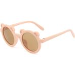 2-8 Yaş Cool Ayıcık Çocuk Güneş Gözlüğü 400 Uv Koruma - Acık Pembe - Açık Pembe