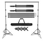 2.8x3 Metre fon Standı taşınabilir background stand Backdrop Stand ayarlanabilir demir tag