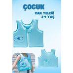 2-9 Yaş, Mavi Kuyruklu Sünger Yüzme Can Yeleği, Çocuklar İçin Yüzdürme Ekipmanı, Havuz Can Simidi