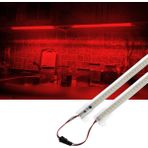 2 Adet 100 cm 220V Şeffaf Çubuk Bar LED Kırmızı Işık SB-6554 - 1 m