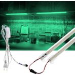 2 Adet 100 cm 220V Şeffaf Çubuk Bar LED Yeşil Işık ve Butonlu Fiş SB-6553 - 1 m