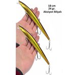 2 Adet 18cm 24gr.Rapala Lures Balık Yemi Yapay Yem Suni Yem Maket Balık Jig Yem