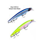 2 Adet 18Gr 14Cm Rapala Lures Sahte Balik Yemi Yapay Yem Suni Yem Maket Balik Jig Yem