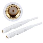 2 adet 4DBi Dual Band 2.4G/5G Omni WiFi anten RP-SMA konektörü ile kablosuz ağ yönlendirici/USB adaptörü/PCI PCIe kartları/IP kamera/kablosuz menzil genişletici