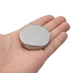 2 Adet 50x10 mm Yuvarlak Güçlü Neodyum Mıknatıs (Çap 50mm Kalınlık 10mm)