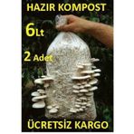 2 Adet 6 L 3 KG İstiridye Mantarı Kompostu