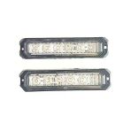 2 Adet 6 Ledli Beyaz-Beyaz Çakar Lamba 12-24 Volt