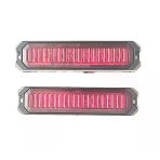2 Adet 6 Ledli Kırmızı-Kırmızı Çakar Lamba 12-24 Volt