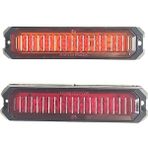 2 Adet 6 Ledli Turuncu-Kırmızı Çakar Lamba 12-24 Volt