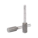 2 Adet 6mm Şaft 10MM Çaplı Silindir Kafası Taşlama Elmas Taşlama Kalemi