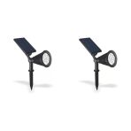 2 Adet 7 Watt Solar Güneş Enerjili Kazıklı Çim Armatür Amber Rgb Ct-7310 D19 (2 Adet)