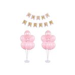 2 Adet 7'li Balon Standı Pembe Makaron Balon Ve Iyiki Doğdun Pembe Banner2 Adet 7'li Balon Standı Pembe Makaron Balon Ve Iyiki Doğdun Pembe Banner