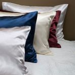 2 Adet Antibakteriyel Terletmeyen Ipek Saten Yastık Kılıfı 50X70 - Beyaz - 50 x 70