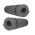2 Adet Antrasit Renk Kamp Ve Yoga Mati 180X60 Cm 10Mm
