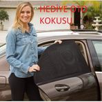 2 Adet Arka Yan Cam Oto Güneşlik Perde Çocuklar için Araç Perdesi