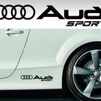 2 Adet Audi Yan Kapı Modifiye Sticker Oto Yapıştırma