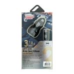 2 Adet Autokit Metal Araç Şarjı 3.1 Amper 2 Usb Giriş Typec