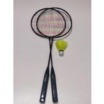 2 Adet Badminton Raketi & 1 Adet Badminton Topu Oyun Seti KAHVERENGİ