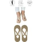 2 Adet Bayan Kaydırmaz Tabanlı Yoga Pilates Fitness Dans ve Spor Çorabı - 36 - 40 - Bej