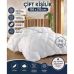 2 Adet Bella Home Mikrofiber -Beyaz- Çift Kişilik Yorgan (195X215)