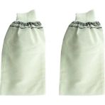 2 Adet Beyaz Banyo Hamam Kesesi Lastikli 25 x 17 cm Akrilik Malzeme ile Arındırıcı Özellik - Renkli