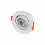 2 Adet Beyaz Kasa Beyaz Işık 5 Watt Sıva Altı Gömme Cob LED Spot Lamba Panel