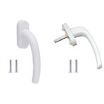 2 Adet Beyaz Plastik Pvc Pimapen Pencere Kolu