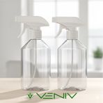 2 Adet Boş Şişe + Sprey Fısfıs Set- Kimyasala Dayanaklı 500 Ml 2